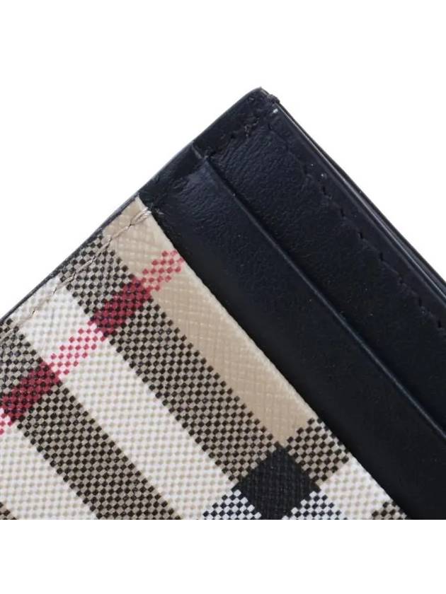 SANDON Vintage Check Card Wallet Beige - BURBERRY - BALAAN 8