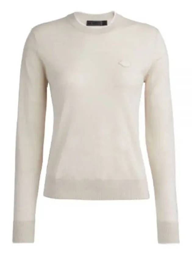 Women's Mother Golfer Merino Wool Crew Neck Sweater Cream - G/FORE - BALAAN 2