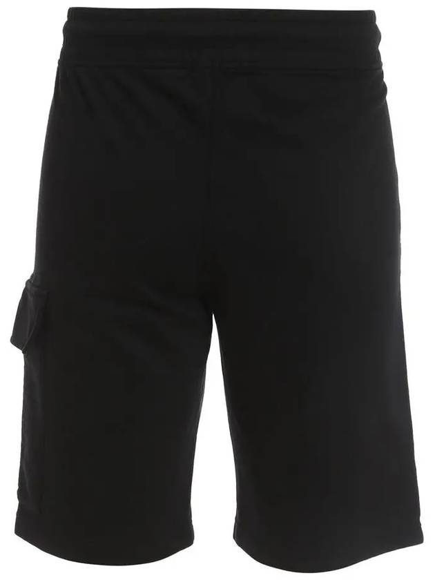 Men's Lens Patch Cargo Shorts Black - CP COMPANY - BALAAN 4