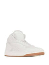 SL 08 Calfskin Mid High Top Sneakers White - SAINT LAURENT - BALAAN 3