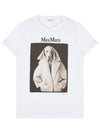 Print Cotton Short Sleeve T-Shirt White - MAX MARA - BALAAN 2