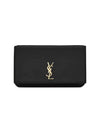 Cassandra Phone Holder Strap Cross Bag Black - SAINT LAURENT - BALAAN 4