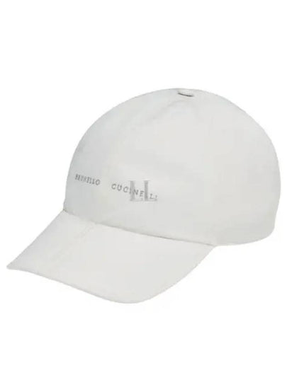 Logo Print Baseball Ball Cap White - BRUNELLO CUCINELLI - BALAAN 2