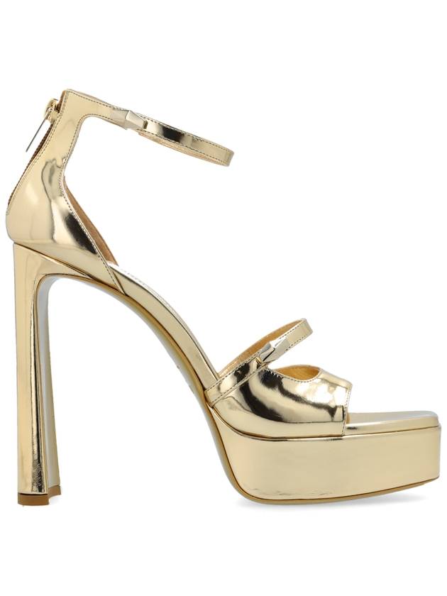 Jimmy Choo Platform Sandals Claressa, Women's, Gold - JIMMY CHOO - BALAAN 1