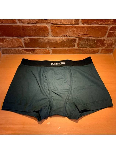 Logo Band Cotton Boxer Briefs Everglades - TOM FORD - BALAAN 2