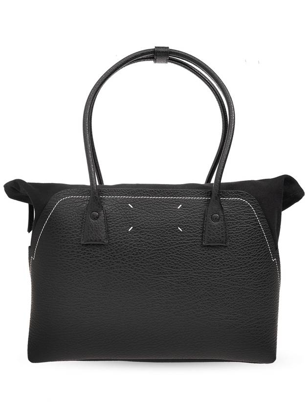 5AC Shopping Medium Calfskin Tote Bag Black - MAISON MARGIELA - BALAAN 4