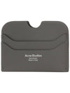 Silver Logo Card Wallet Dark Grey - ACNE STUDIOS - BALAAN 2