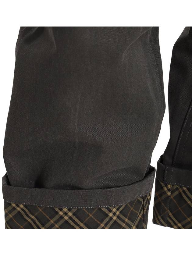 Cotton Carpenter Straight Pants Black - BURBERRY - BALAAN 2