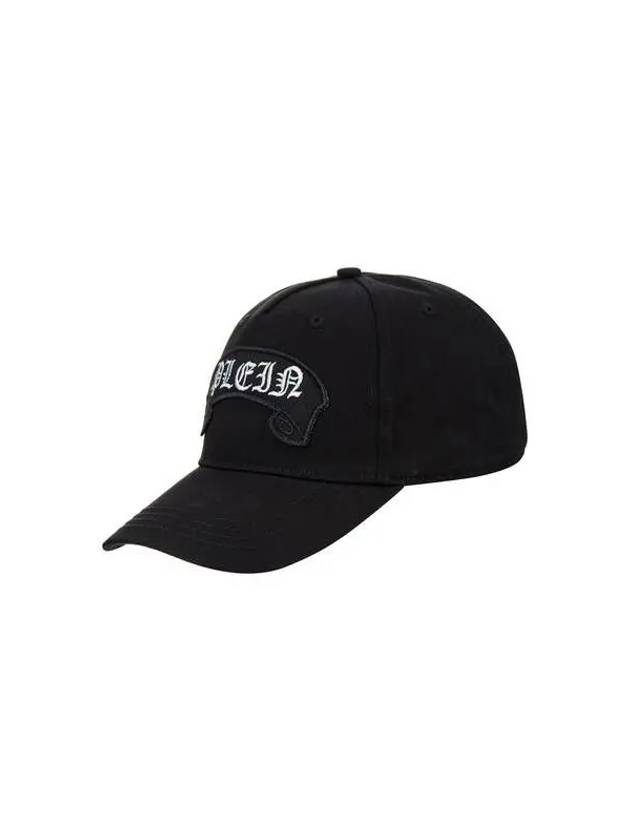 Men's Gothic Logo Patch Baseball Cap Black 270253 - PHILIPP PLEIN - BALAAN 1