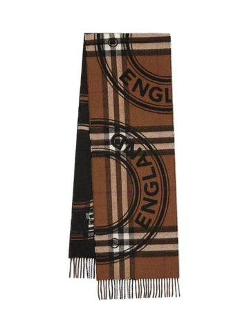 cashmere print scarf - BURBERRY - BALAAN 1