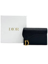 Saddle Flap Card Wallet Black - DIOR - BALAAN 2