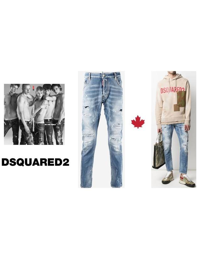 Men's Tidy Biker Jeans Blue - DSQUARED2 - BALAAN 4