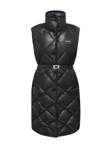 Asterope Black Women s Outerwear Vest - DUVETICA - BALAAN 1