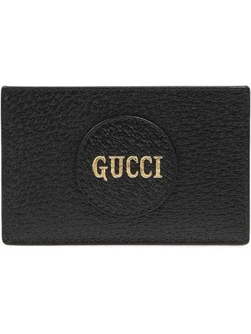 Logo Print Card Wallet Black - GUCCI - BALAAN 1