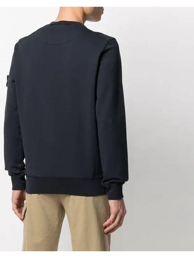 Men's Wappen Patch Sweatshirt Navy - STONE ISLAND - BALAAN 6