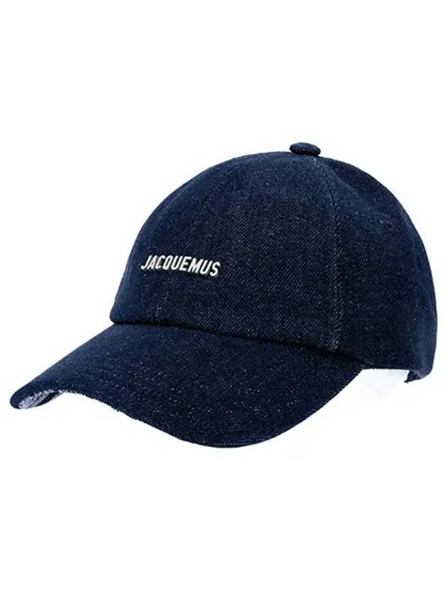 La Casquette Gadjo Base Ball Cap Blue - JACQUEMUS - BALAAN 4