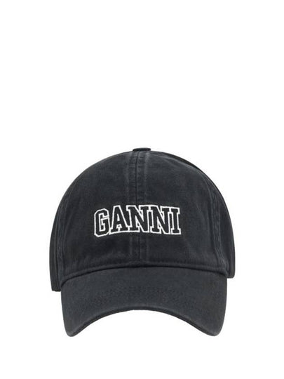 Logo Ball Cap Black - GANNI - BALAAN 2