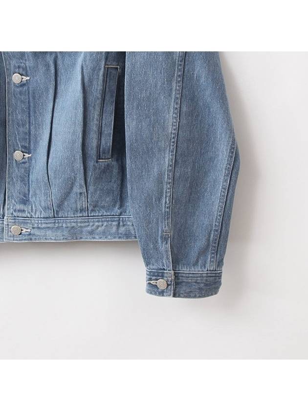 Selvedge faded light denim blouson - AURALEE - BALAAN 5