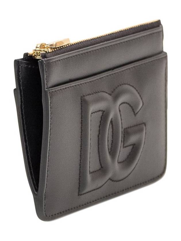 DG Logo Leather Card Wallet Black - DOLCE&GABBANA - BALAAN 3