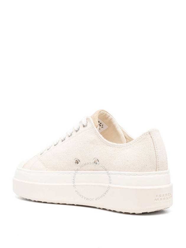 Isabel Marant Ladies Ecru Austen Canvas Platform Sneaker, Brand Size 38 ( US Size 8 ) - ISABEL MARANT - BALAAN 3