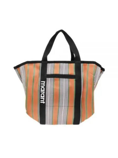 Warden Striped Tote Bag Orange - ISABEL MARANT - BALAAN 2