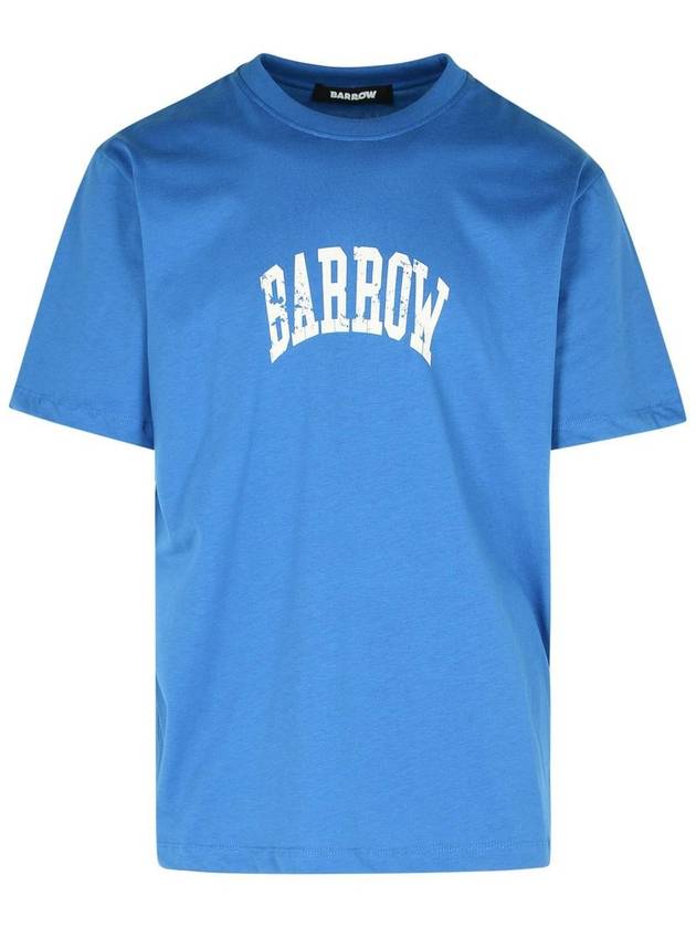 Barrow Blue Cotton T-Shirt - CLAIRE BARROW - BALAAN 1