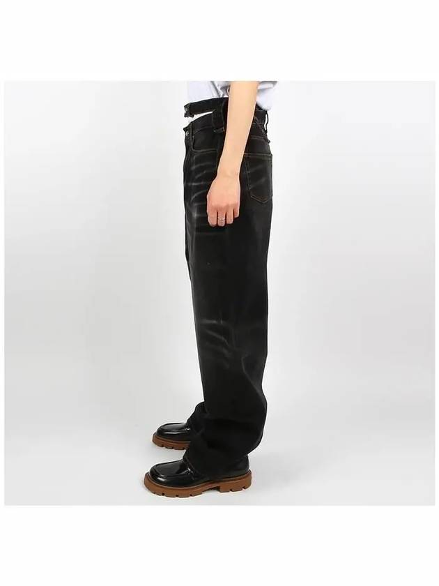 JEAN48 S25 D15 WHISKER BLK double waist jeans - Y/PROJECT - BALAAN 3