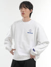 LAB Logo Overfit Sweatshirt White - CODE I'M - BALAAN 1