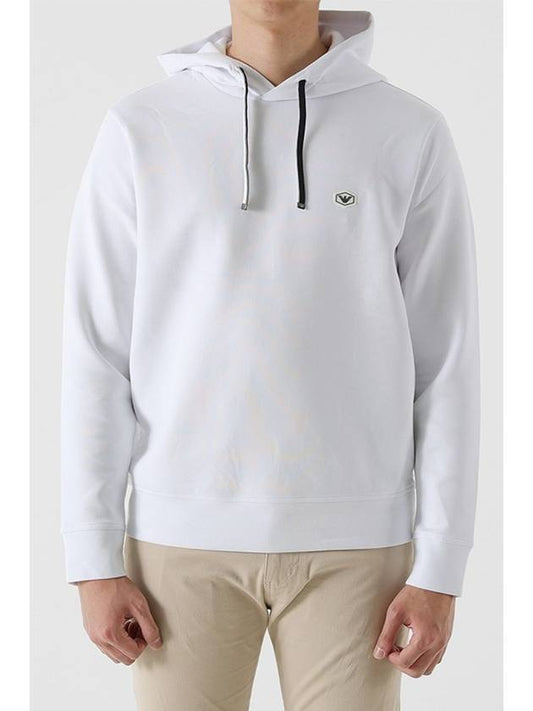 Armani Emporio 8N1MD0 Hooded Sweatshirt White 1JHSZ 0100 - EMPORIO ARMANI - BALAAN 1