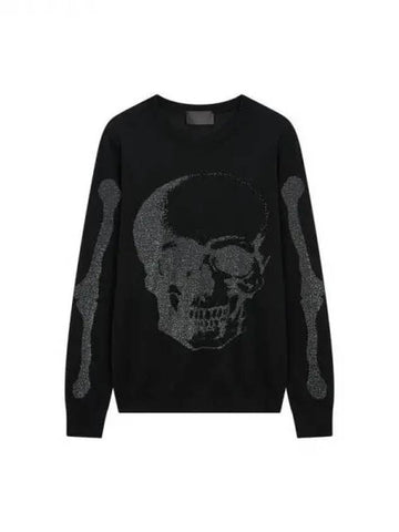 Week 20% coupon 10% men's skull hot piece crew neck sweater black 271175 - PHILIPP PLEIN - BALAAN 1