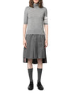 Fine Merino 4 Bar Relaxed Short Sleeve Turtleneck Grey - THOM BROWNE - BALAAN 6