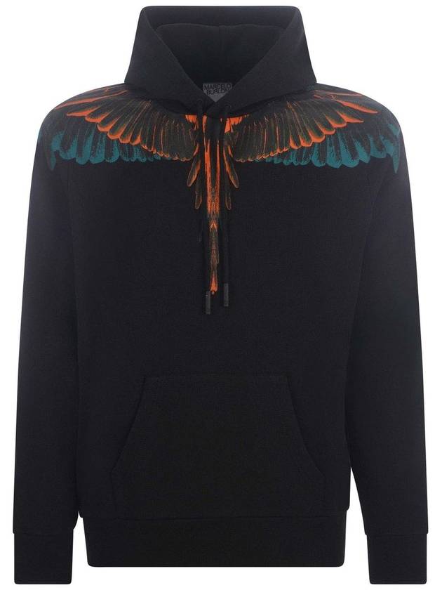 Icon Wings Hood Black - MARCELO BURLON - BALAAN 7