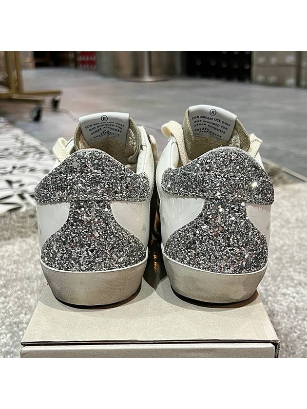 Superstar Glitter Low Top Sneakers Grey - GOLDEN GOOSE - BALAAN 5