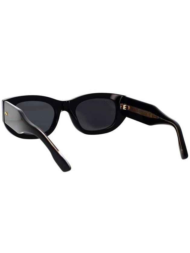 Rectangle Acetate Sunglasses Black - GUCCI - BALAAN 5