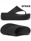 Women s Brooklyn Flip Height Wedge Heel Flop Slippers Sandals 208727 001 - CROCS - BALAAN 2