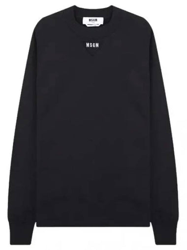 Micro logo embroidered sweatshirt - MSGM - BALAAN 1