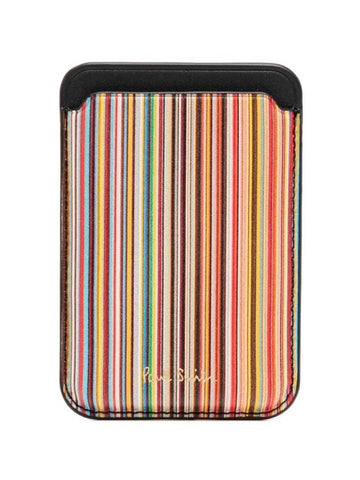 Signature Stripe iPhone MagSafe Card Holder M1A7790AMULCC - PAUL SMITH - BALAAN 1