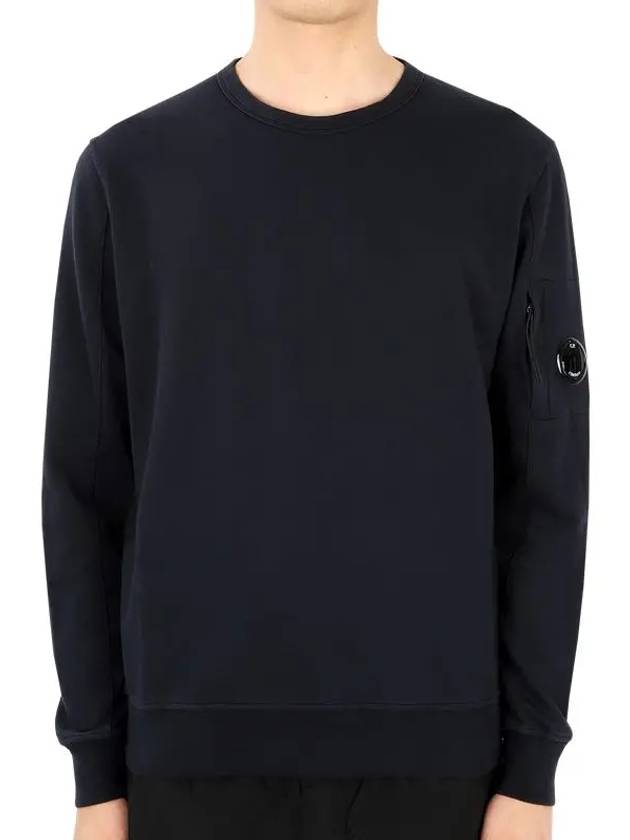 Lens Wappen Cotton Sweatshirt Navy - CP COMPANY - BALAAN.