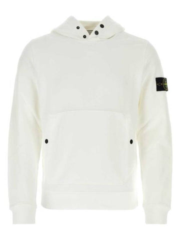 Garment Dyed Hoodie White - STONE ISLAND - BALAAN 1