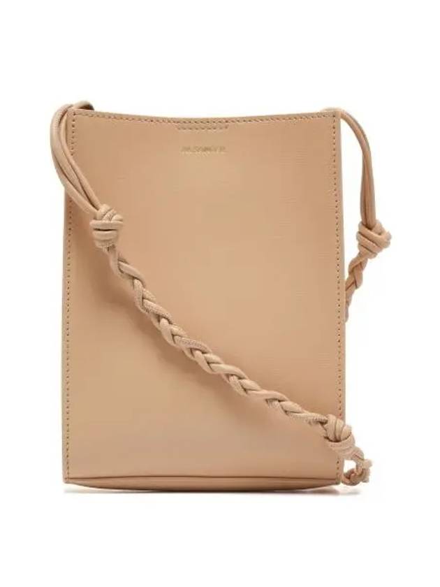 Tangle Smooth Leather Small Cross Bag Beige - JIL SANDER - BALAAN 3