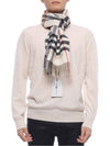 Contrast Check Cashmere Scarf Archive Beige - BURBERRY - BALAAN 4