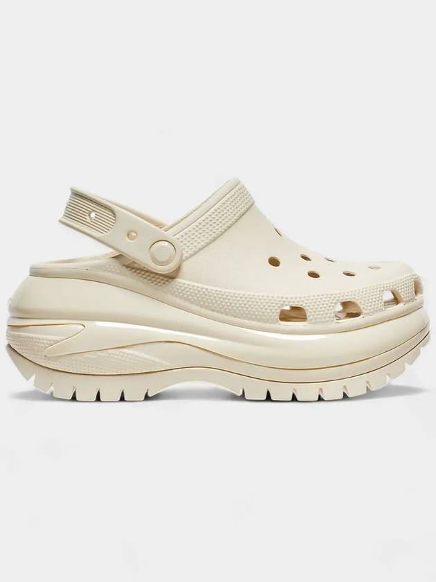 Women's All Sizes 24 Season 7CM Regular Mega Crush Clog Bone 207988 - CROCS - BALAAN 5