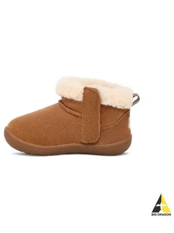 KIDS Toddler Fleece Border Mini Boots Chestnut Kinsey 1157631TCHE - UGG - BALAAN 1