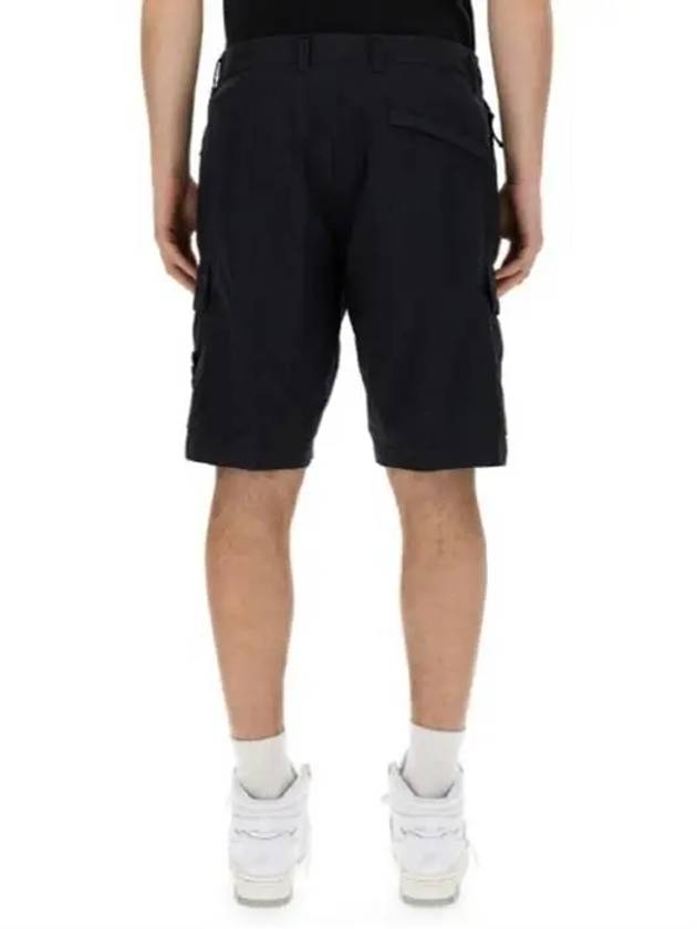 Light Stretch Cotton Bermuda Regular Fit Shorts Navy - STONE ISLAND - BALAAN 5