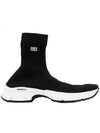 Men's Speedrunner 30 High Top Sneakers Black - BALENCIAGA - BALAAN 1