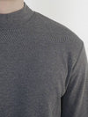 Essential Wool Half Neck Knit Charcoal - CHANCE'S NOI - BALAAN 6