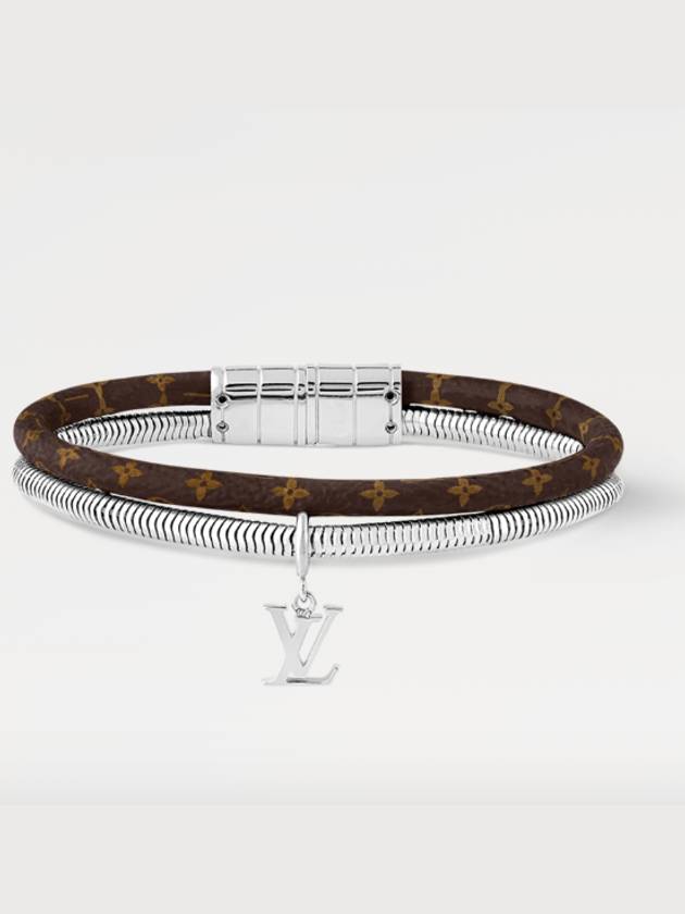 Monogram Swirl Bracelet Brown M8579E - LOUIS VUITTON - BALAAN 2