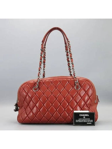 red shoulder bag - CHANEL - BALAAN 1