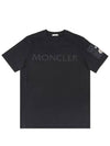 8C00023 8390T 778 Laminate Logo Patch Short Sleeve T Shirt Navy - MONCLER - BALAAN 2