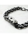 Chain Link Bracelet Black - DIOR - BALAAN 6